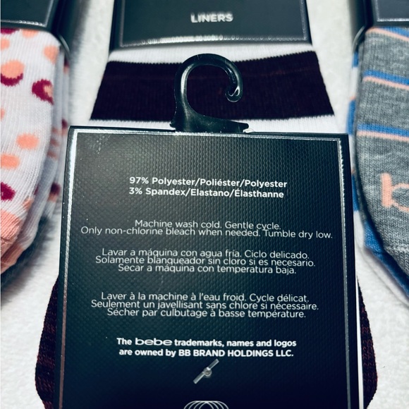 BEBE Nylon Spandex Liners Socks - Size 4-10 - 5 Packs in sets of 3 = 15 … - Picture 7 of 7